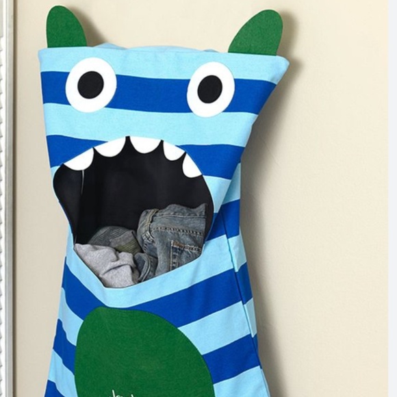 Awesome Canvas kids Monster Bag-Storage or Hamper wall hanging, durable, large - Picture 2 of 6